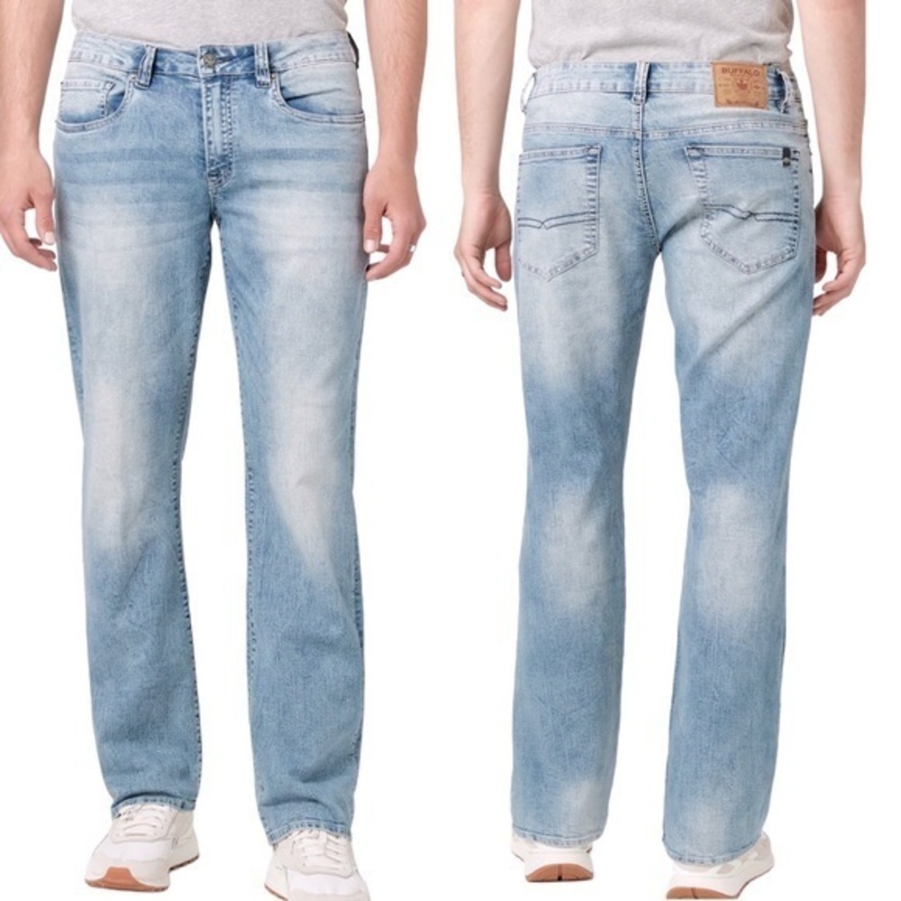 Buffalo David Bitton Jeans Relaxed Straight Stretch Denim Sz 33/30 NEW